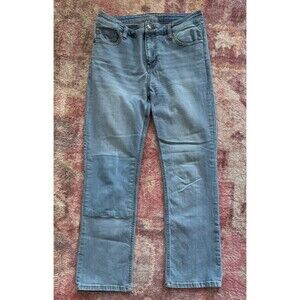 Good Hart by Matilda Jane Women's Straight Crop Jeans Light Blue Denim 5-Pocket